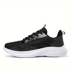 Women's Lace Up Sporty Running Shoes Breathable Mesh Sneakers