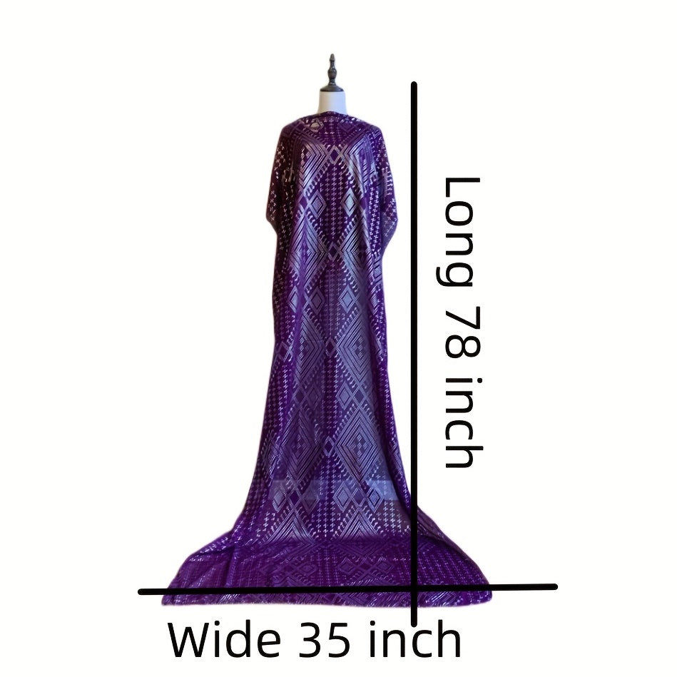 Purple Hot Stamping Scarf Vintage Shawl Women Hijab Ramadan He