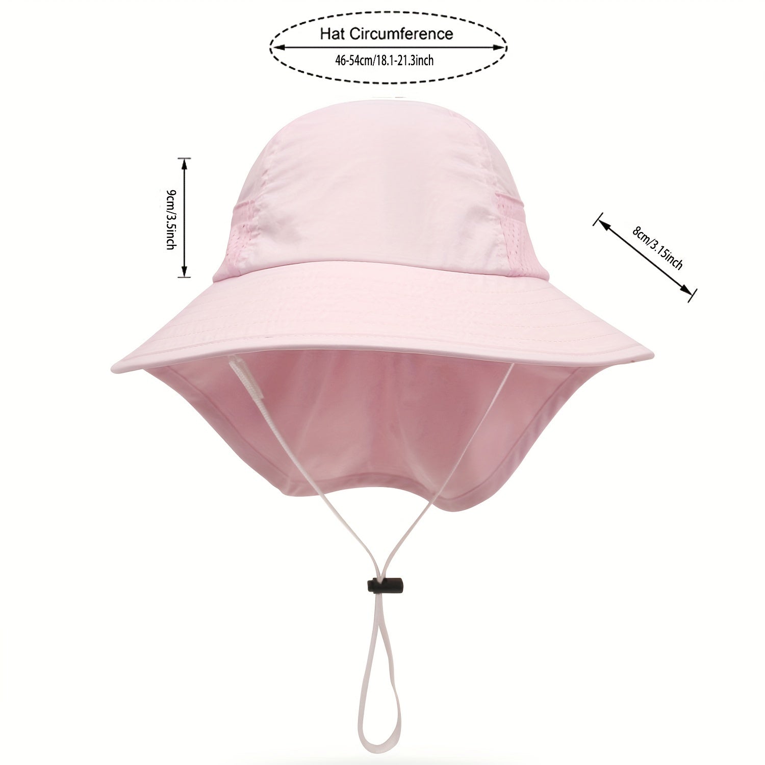 Kids Casual Shawl Hat Quick Dry Sun Protection Bucket Hat