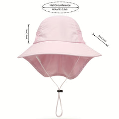 Kids Casual Shawl Hat Quick Dry Sun Protection Bucket Hat