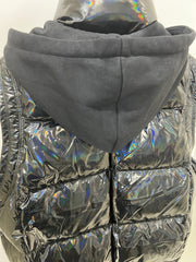 Women's Sleeveless Puffer Jacket with Detachable Hat