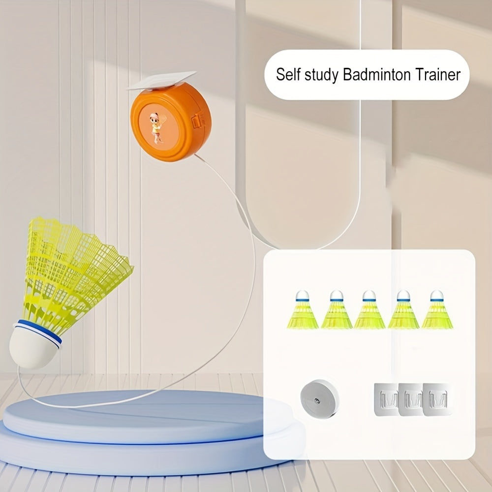 6pcs Badminton Trainer Rebound Device For Indoor Single Training