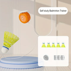 6pcs Badminton Trainer Rebound Device For Indoor Single Training