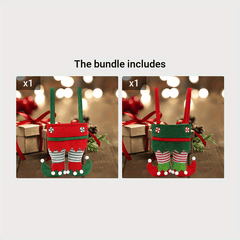 1pc Christmas Gift Christmas Decoration Elf Bag Candy Bag