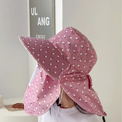 Breathable Sun Hat Face Mask Hat Summer Sunscreen Neck Protection Hats
