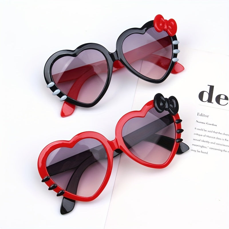 Y2K Heart Frame Sunglasses UV Protection for Summer Party