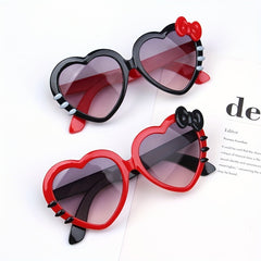 Y2K Heart Frame Sunglasses UV Protection for Summer Party