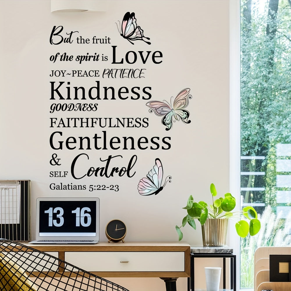 Fruit of the Holy Spirit Wall Decals Inspirational Bible Verse Stickers