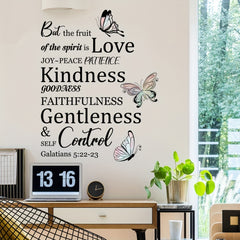 Fruit of the Holy Spirit Wall Decals Inspirational Bible Verse Stickers