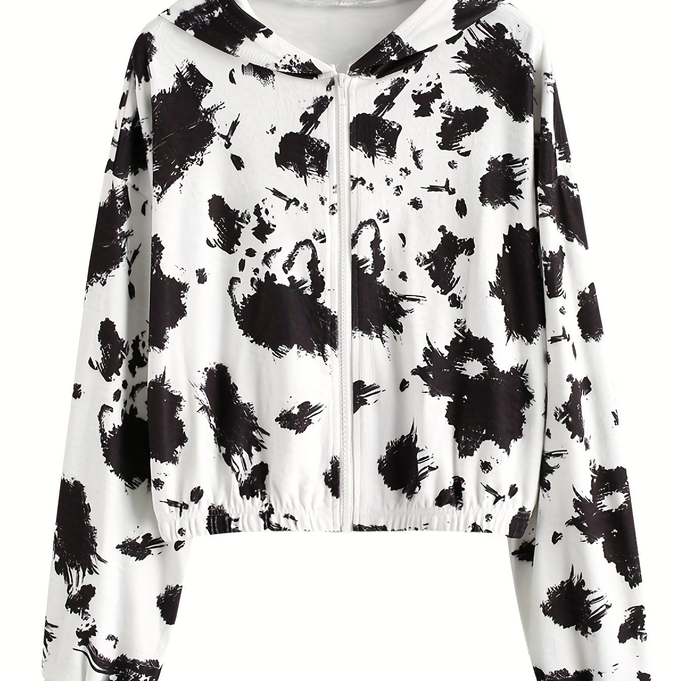 Block Zip Up Jacket Hooded Outerwear