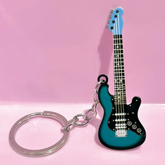 Guitar Keychain Miniature Instrument for Music Lovers