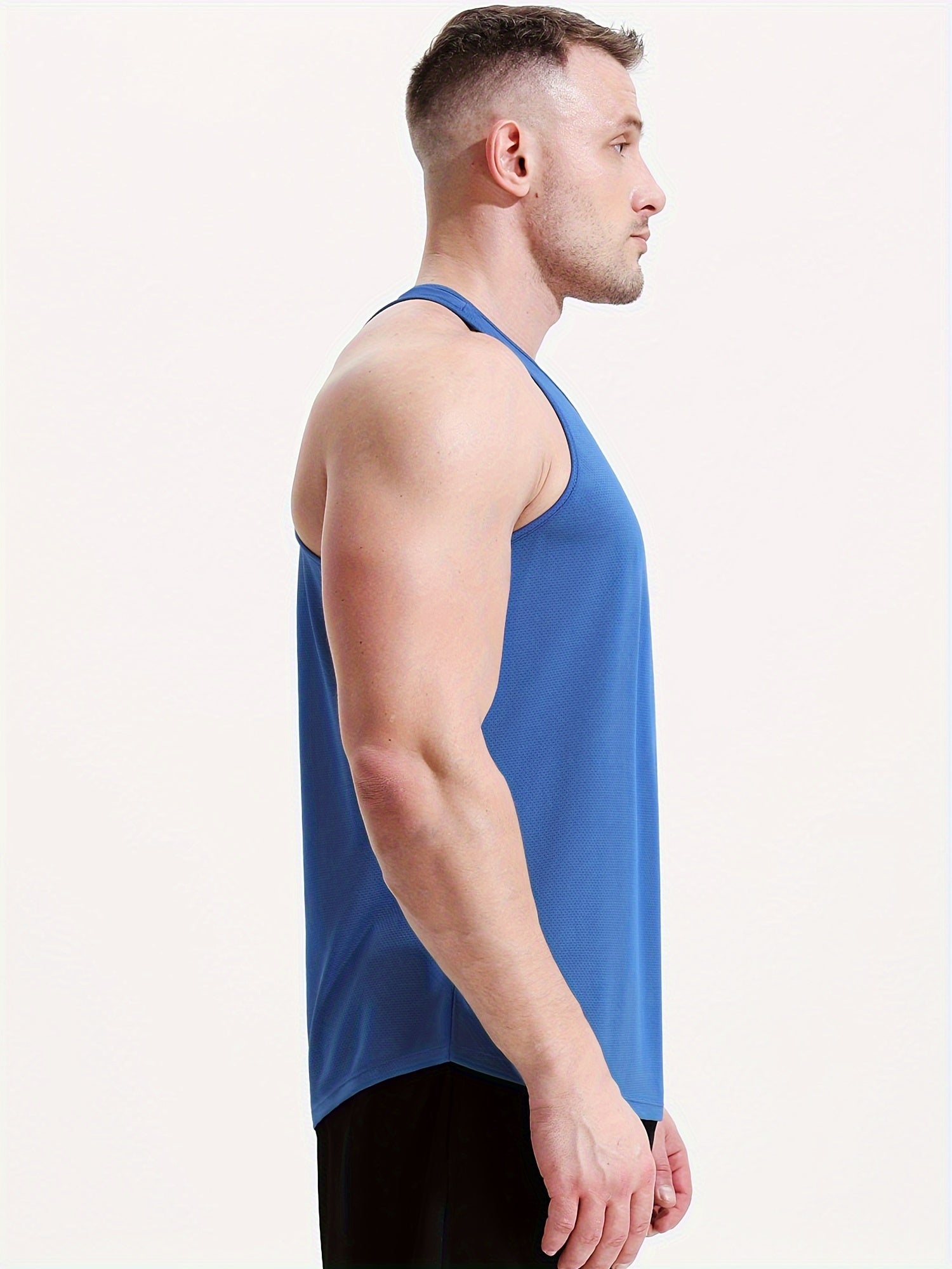 Men's Stretch Sleeveless Tank Top for Gym Workout - Comfy & Breathable