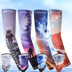 2pcs Unisex UV Protection Cooling Arm & Neck Covers