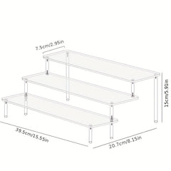 Acrylic Display Stand Perfume Organizer Transparent Mini Toy Rack
