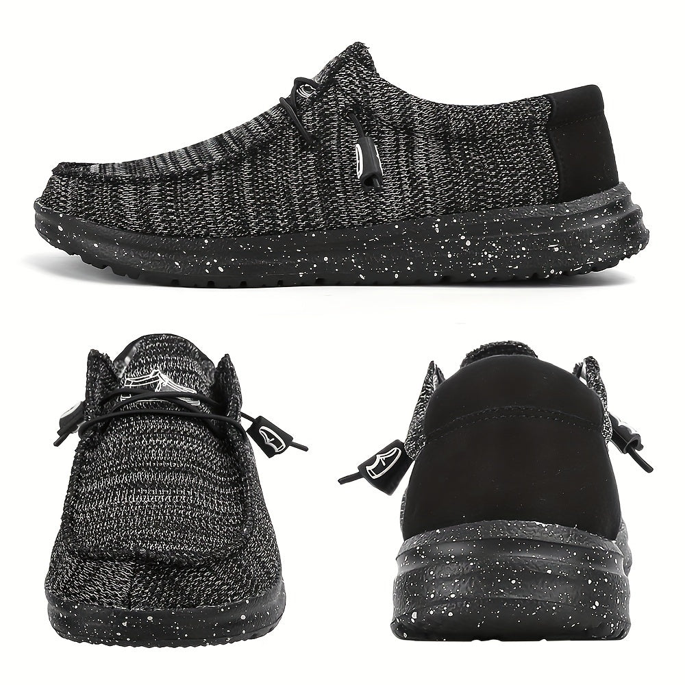 Women's Soft Sole Canvas Loafers Lace Up Slip On