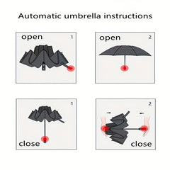 Polka Dot Umbrella Woman Folding Small Fresh Automatic Sun Umbrella