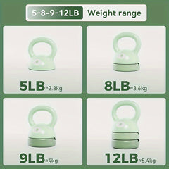 Adjustable Weight Kettlebell for Buttocks Fitness Training - Total Weight 5-44KG