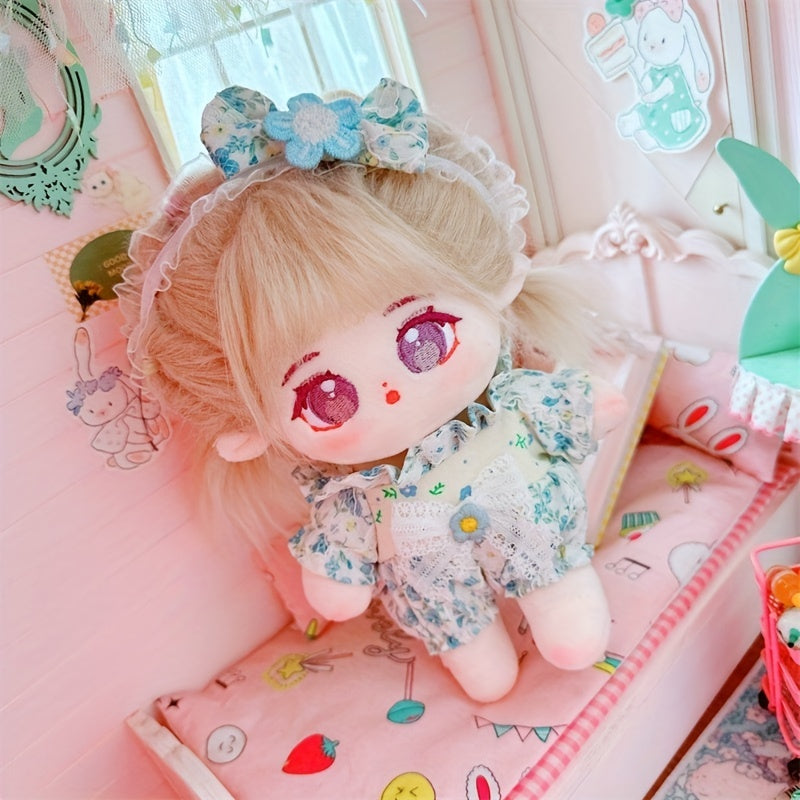 7-inch Cotton Flower Doll with Small Bodysuit and Accessories