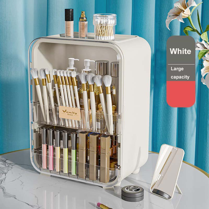 Makeup Organizer Large Capacity with Brush Holder