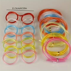 Family Game Props Glasses Beard Straw Crazy Funny Halloween Party Straw