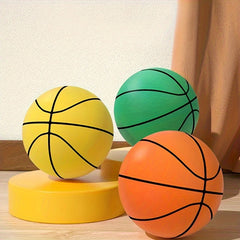 Size 7 Silent Basketball PU Leather Elastic Ball For Indoor Sports