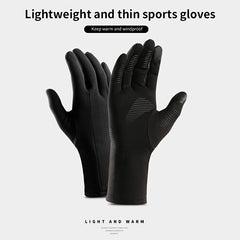 Warm Fleece Thermal Gloves for Outdoor Activities and Winter Sports