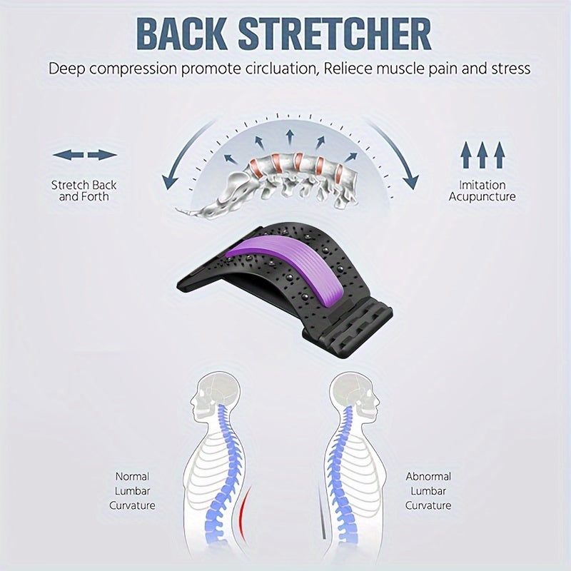 Lumbar Spine Relaxation Board Back Stretcher Adjustable Waist Relax Board