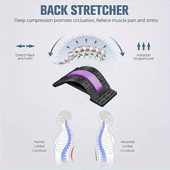 Lumbar Spine Relaxation Board Back Stretcher Adjustable Waist Relax Board