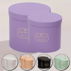 Round Flower Packaging Box, Portable Cylinder Hugging Bucket