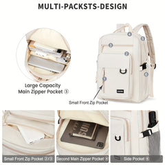 Large Capacity Preppy Backpack for Students Teens Girls