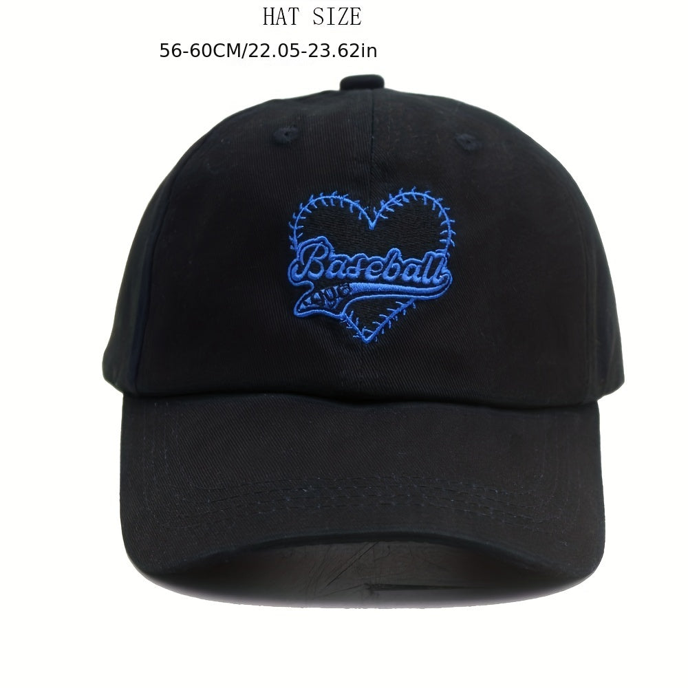 Embroidery Sunshade Baseball Cap Outdoor Peaked Cap