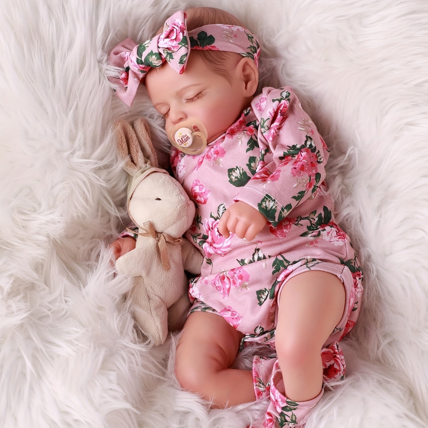 20 Inch Reborn Baby Doll Anime Themed Vinyl Sleeping Newborn with Accessories