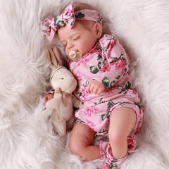 20 Inch Reborn Baby Doll Anime Themed Vinyl Sleeping Newborn with Accessories