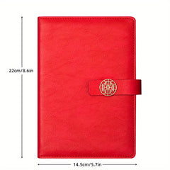 A5 Business Notebook PU Leather Magnetic Buckle Book