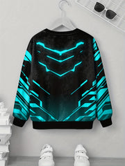 Teens Radiant 3D Print Sweatshirt Kids Casual Pullover Street Wear