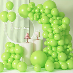95pcs Light Green Balloons 18 12 10 12 7 Cm Fruit Green Latex Party Balloons