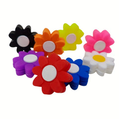2pcs Flower Tennis Vibration Dampener Silicone Petal Racket Shock Absorbers