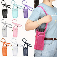 Mesh Water Bottle Holder with Shoulder Strap