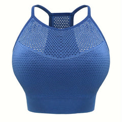 Plus Size Seamless Racer Back Bra with Removable Pads