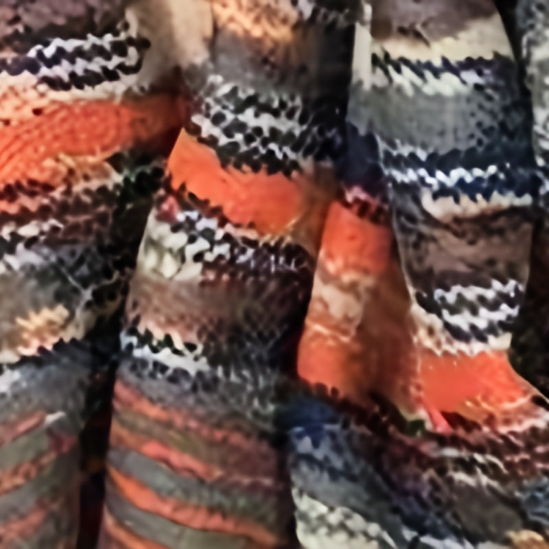 Boho Striped Chiffon Scarf Vintage Hijab Casual Shawl Head Wrap Turban