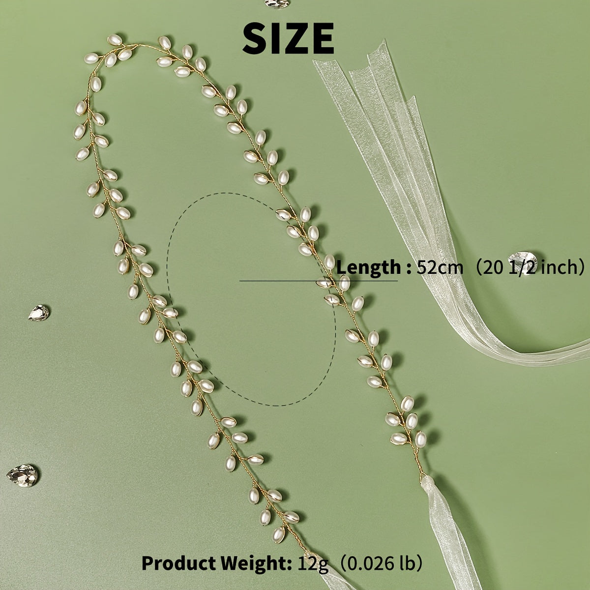 Faux Pearls Bridal Wedding Belt Accessories