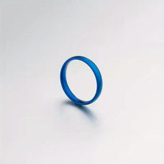 4MM Wide Stainless Steel Ring Glossy Inner And Outer Arc Jewelry