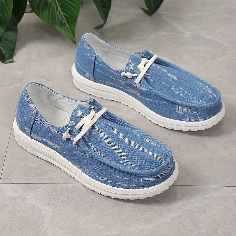 Women's Canvas Lace Up Outdoor Shoes Lightweight Comfortable Sneakers