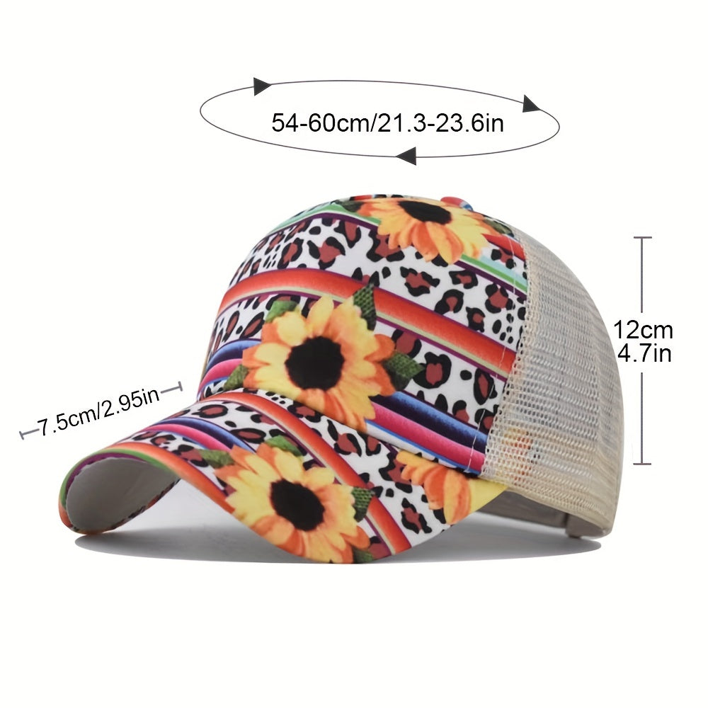Mesh Baseball Cap Breathable Sun Hat Golf Sports Trucker Cap Dad Hat