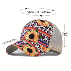 Mesh Baseball Cap Breathable Sun Hat Golf Sports Trucker Cap Dad Hat