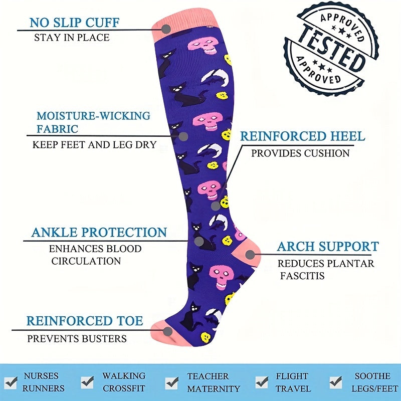 Halloween Compression Stockings 20-30mmHg
