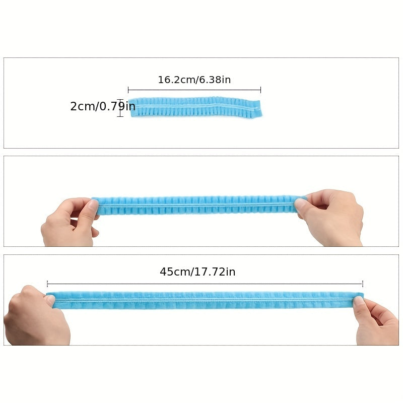 100pcs Waterproof Disposable Shower Caps for Hair