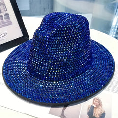 Outdoor Heavy Work Inlaid Diamond Felt Hat Fisherman Hat