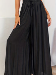 Boho Drawstring Wide Leg Pants for Women