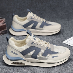 Men's Air Cushion Lace-up Sneakers Athletic Shoes